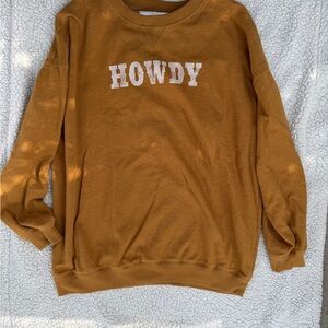Aeropostale HOWDY Crewneck Sweater - Mustard